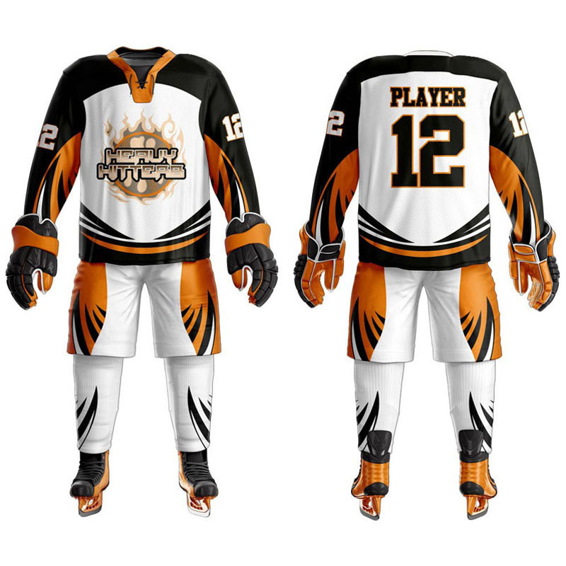 Custom Logo Printed Sublimated Ice Hockey Uniforms