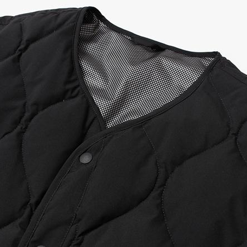 Black Warm Air Duck Down Cardigan Padding Jackets